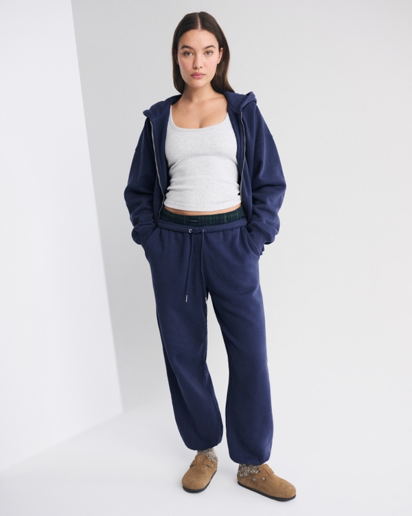 High Rise Sunday Baggy Sweatpant, Sapphire view 2