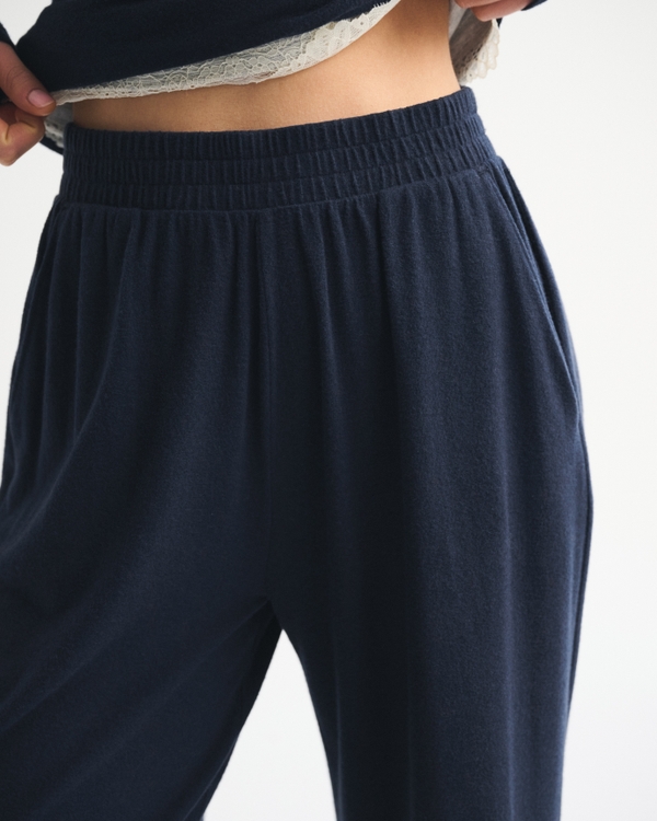 Lounge Brushed Wide Leg Sweatpant