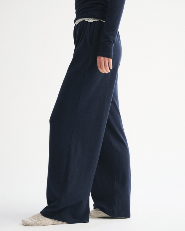 Lounge Brushed Wide Leg Sweatpant