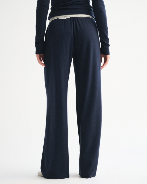 Lounge Brushed Wide Leg Sweatpant