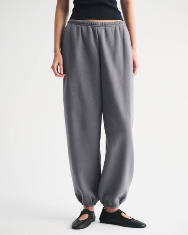 High Rise Sunday Baggy Sweatpant, Cool Gray view 2