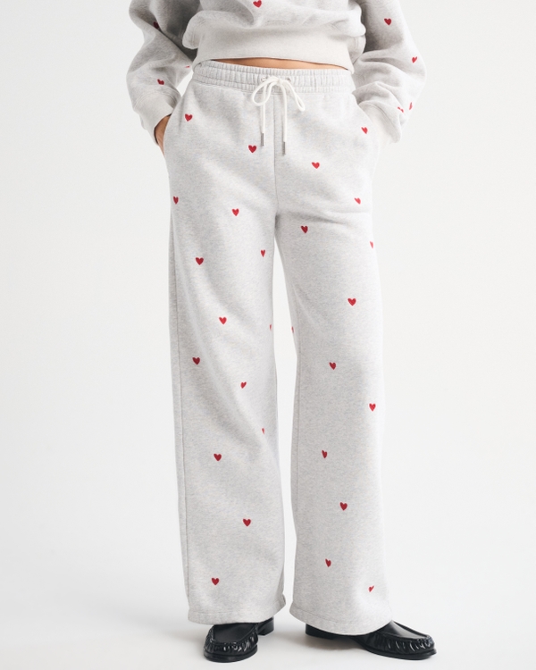 High Rise Sunday Wide Leg Sweatpant