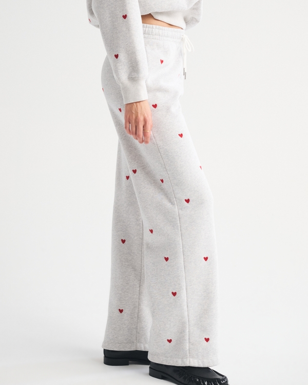 High Rise Sunday Wide Leg Sweatpant