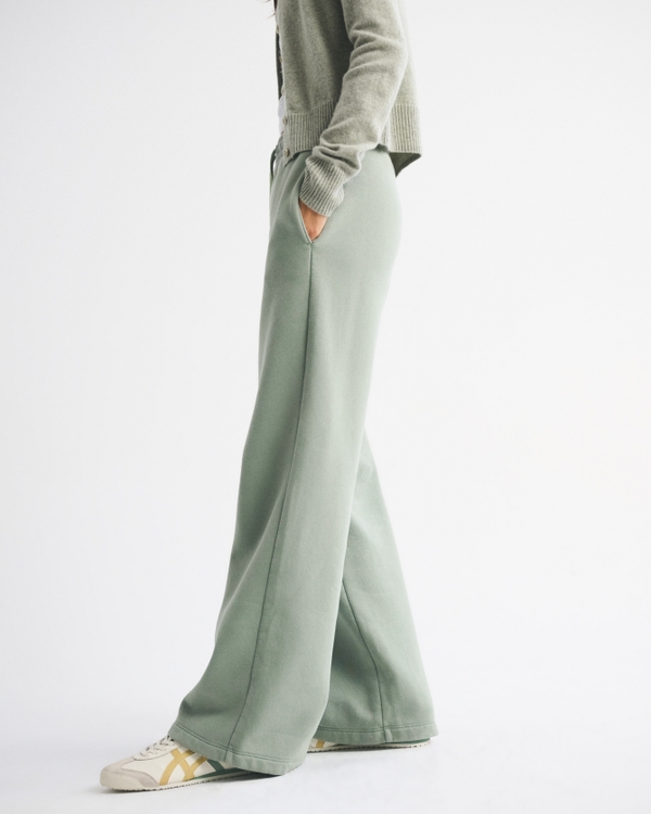 High Rise Sunday Wide Leg Sweatpant