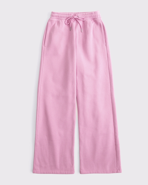 High Rise Sunday Wide Leg Sweatpant