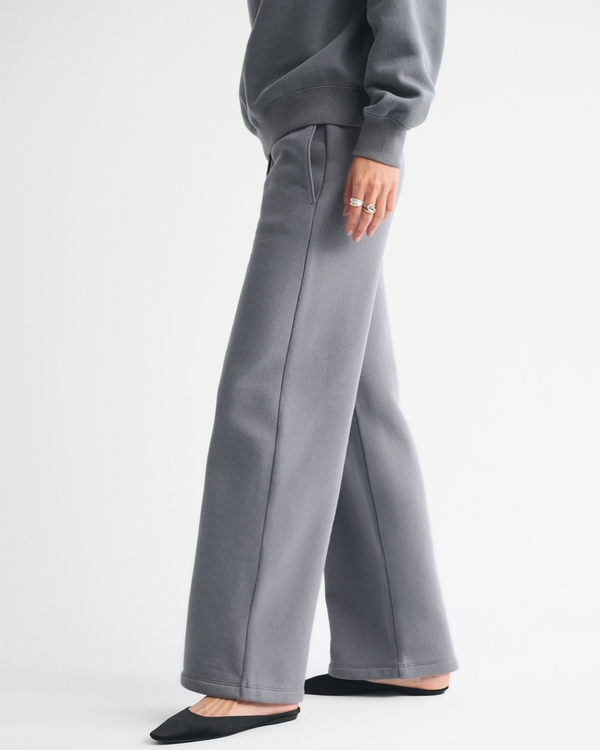 High Rise Sunday Wide Leg Sweatpant