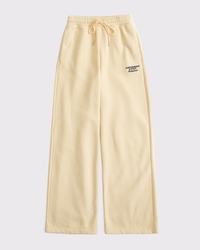 Logo High Rise Sunday Wide Leg Sweatpant