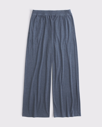 Lounge Ribbed Wide Leg Sweatpant from Abercrombie & Fitch - $55