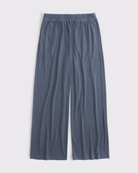 Lounge Ribbed Wide Leg Sweatpant