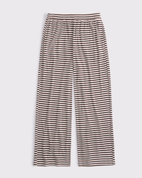 Lounge Ribbed Wide Leg Sweatpant