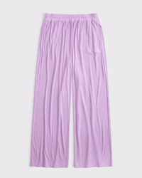 Lounge Ribbed Wide Leg Sweatpant