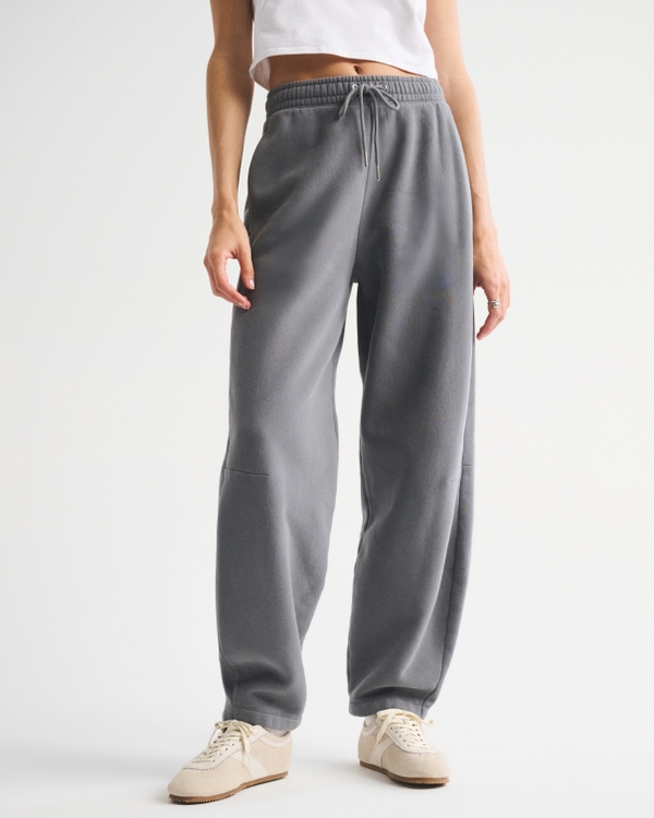 High Rise Sunday Barrel Sweatpant, Cool Gray view 2