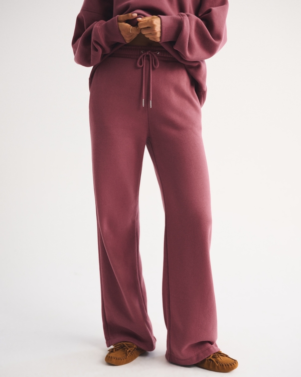 Sunday High Rise Wide Leg Sweatpant, Cool Blush view 2
