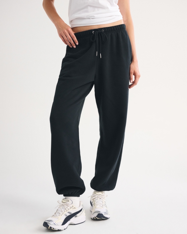 High Rise Sunday Barrel Sweatpant, Black view 2