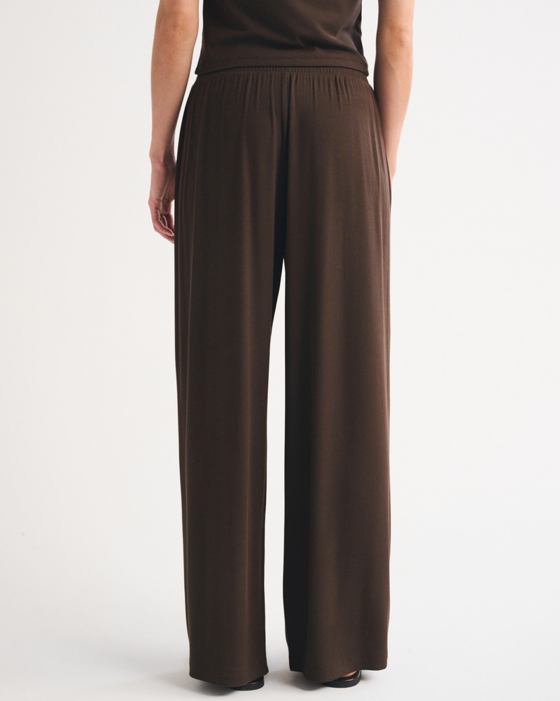 Lounge Ribbed Wide Leg Sweatpant - thumbnail 10