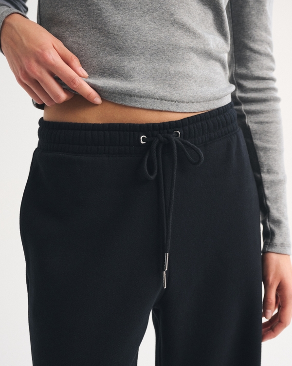 Sunday Wide Leg Sweatpant, Black view 2