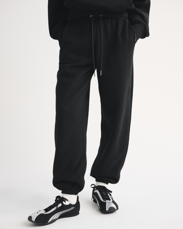 High Rise Sunday Baggy Sweatpant, Black view 2