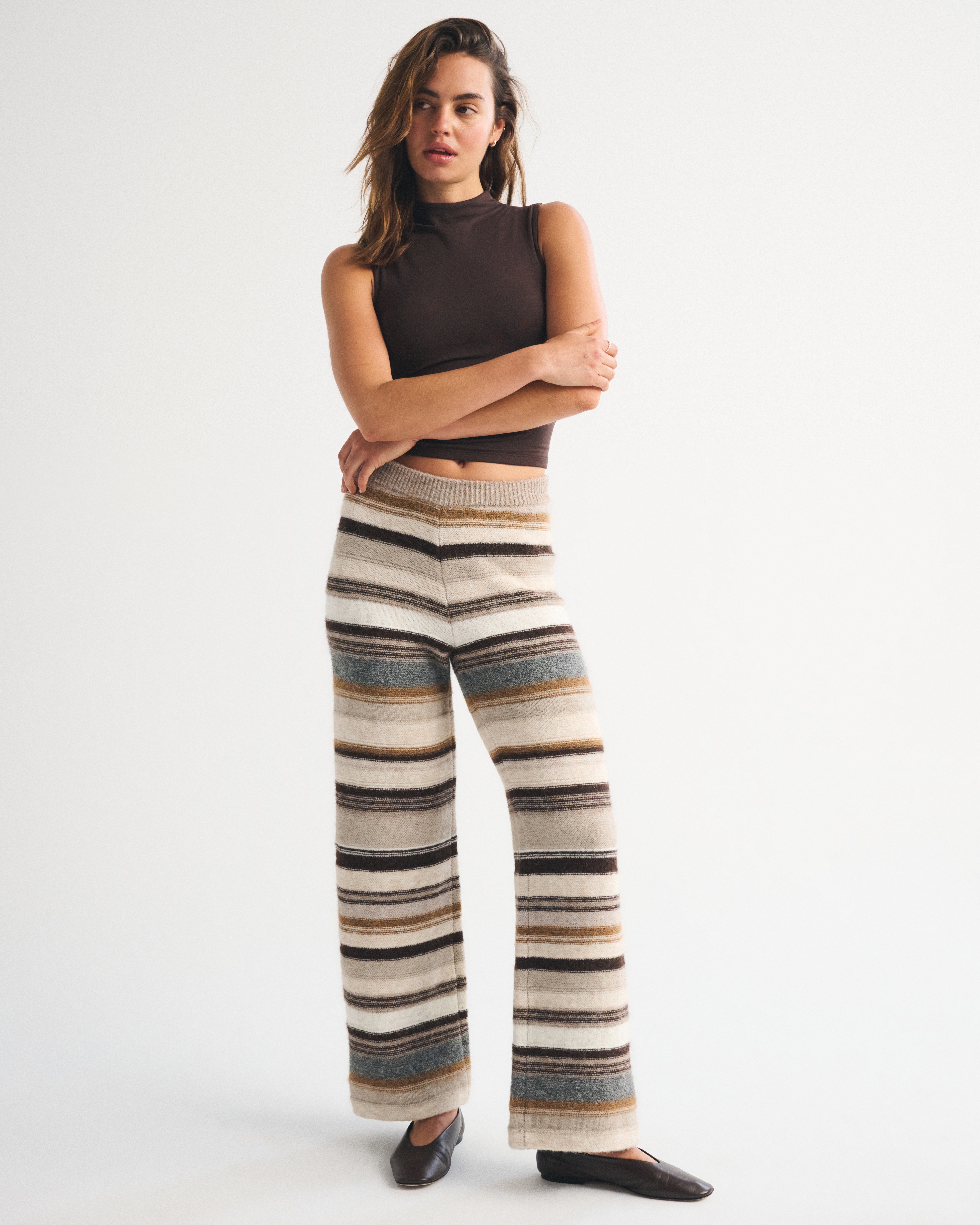 Женские свитеры Abercrombie & Fitch Wide Leg Lounge Sweater Sweatpant — фото 2