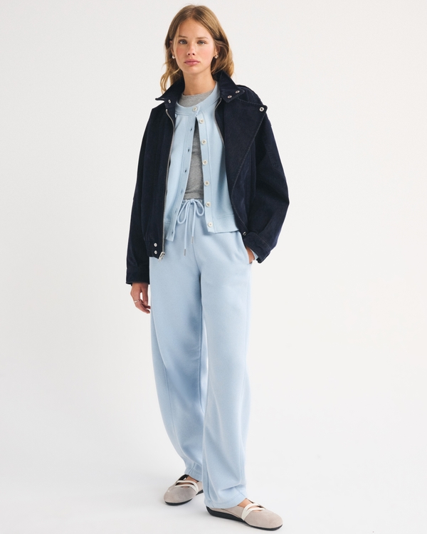 Sunday High Rise Forward Seam Barrel Sweatpant by Abercrombie & Fitch