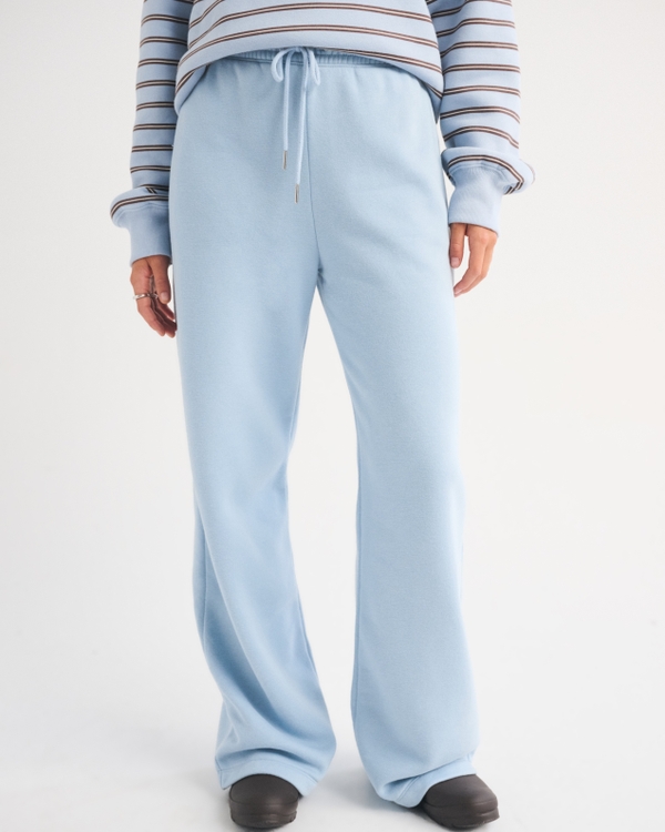 Sunday High Rise Wide Leg Sweatpant, Blue Haze view 2