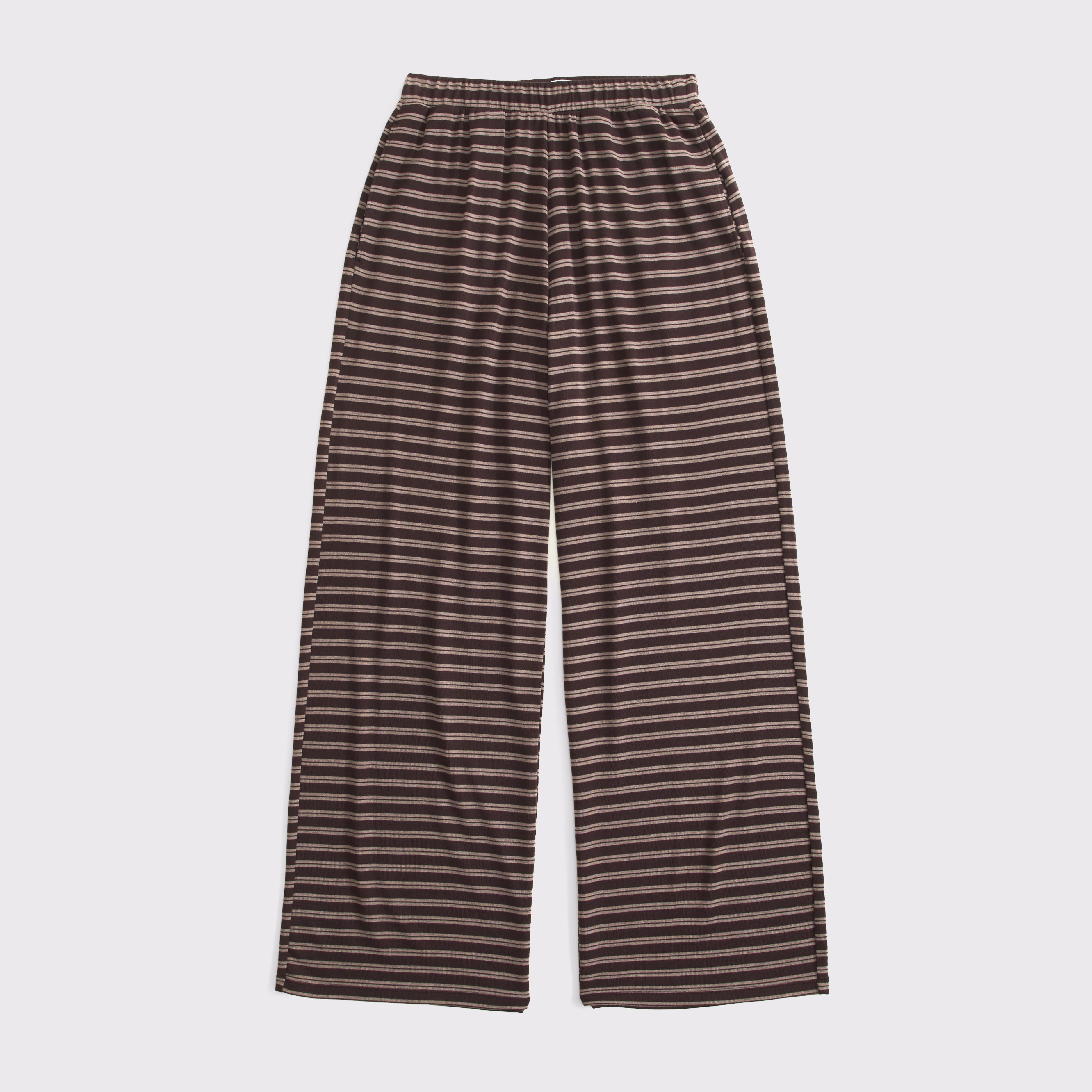 Женские брюки Abercrombie & Fitch Modal-Blend Lounge Pant, цвет: Коричневый полосатый — фото 1