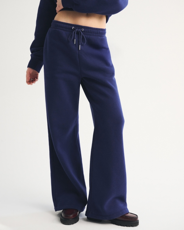 High Rise Sunday Wide Leg Sweatpant