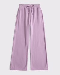High Rise Sunday Wide Leg Sweatpant