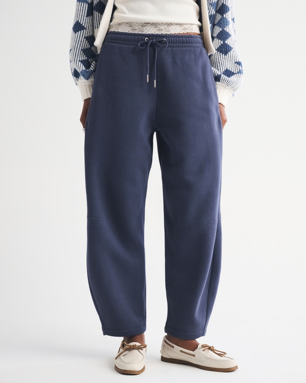 High Rise Sunday Barrel Sweatpant, Sapphire view 2