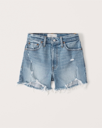 Women's High Rise 4 Inch Mom Shorts | Women's Clearance | Abercrombie.com
