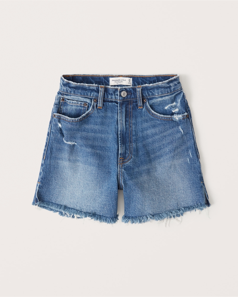 Women's High Rise 4 Inch Mom Shorts | Women's Clearance | Abercrombie.com