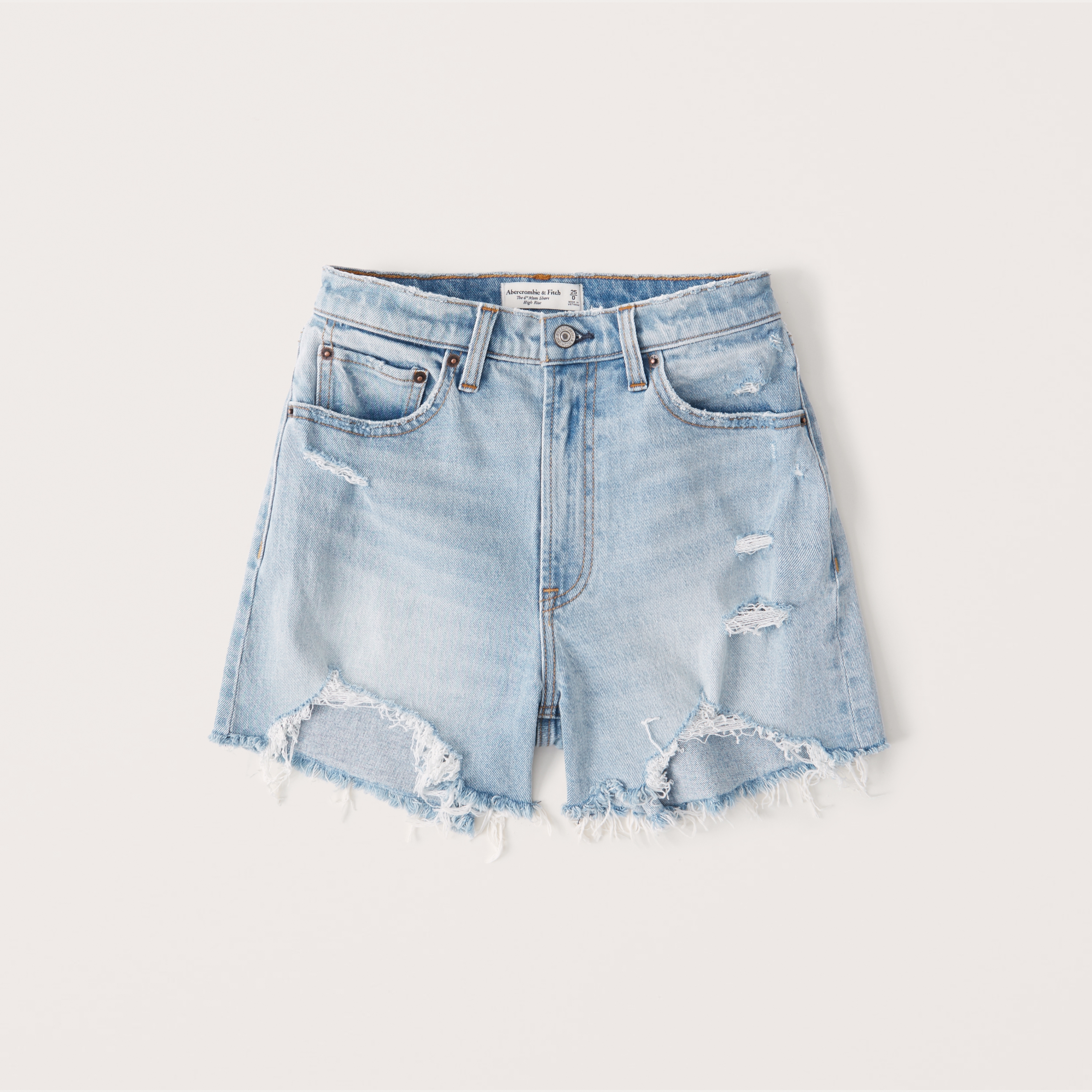 abercrombie 4 inch mom shorts
