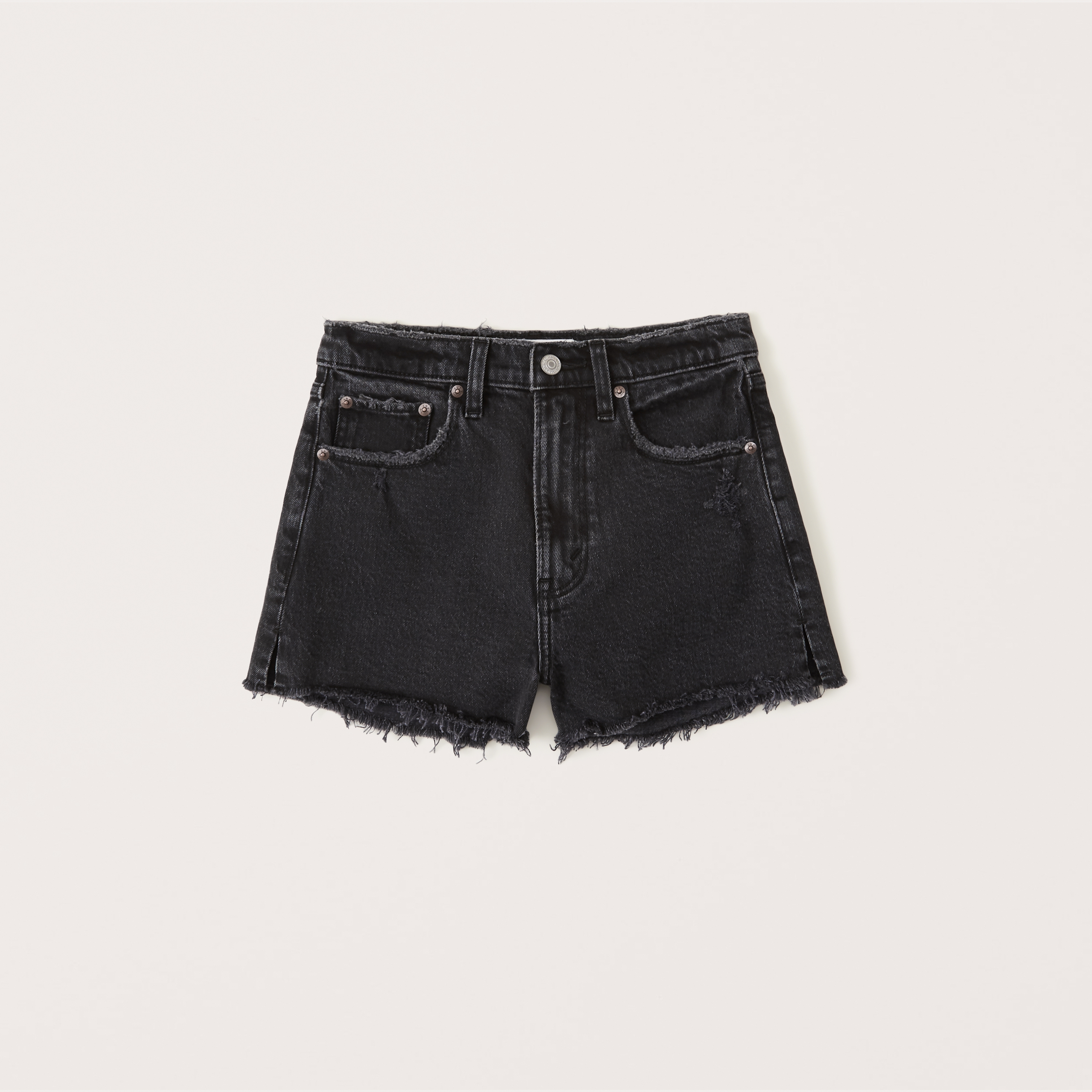 abercrombie mom high rise shorts