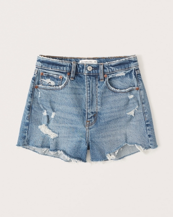 Women's High Rise Mom Shorts | Women's Bottoms | Abercrombie.com