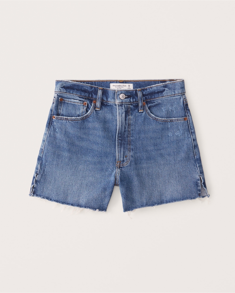 Abercrombie & Fitch High Rise 4 Inch Mom Shorts