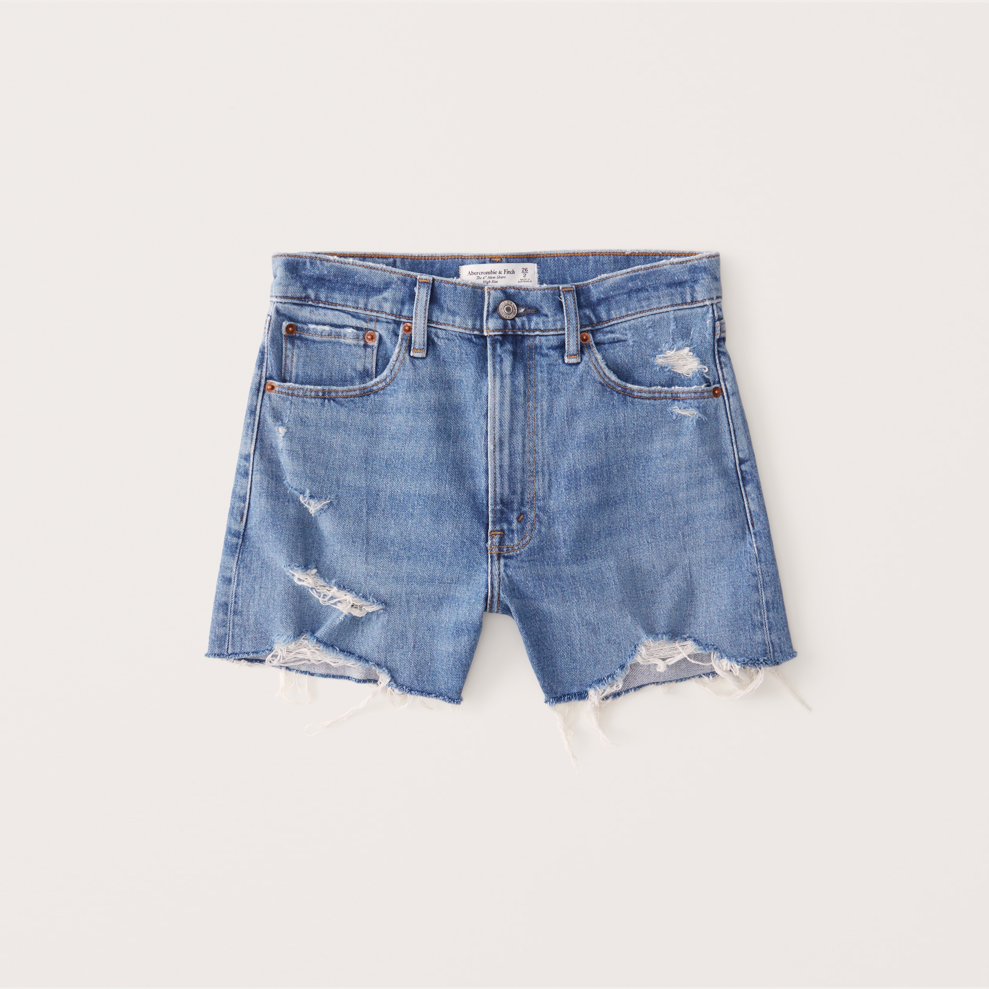 abercrombie high waisted mom shorts