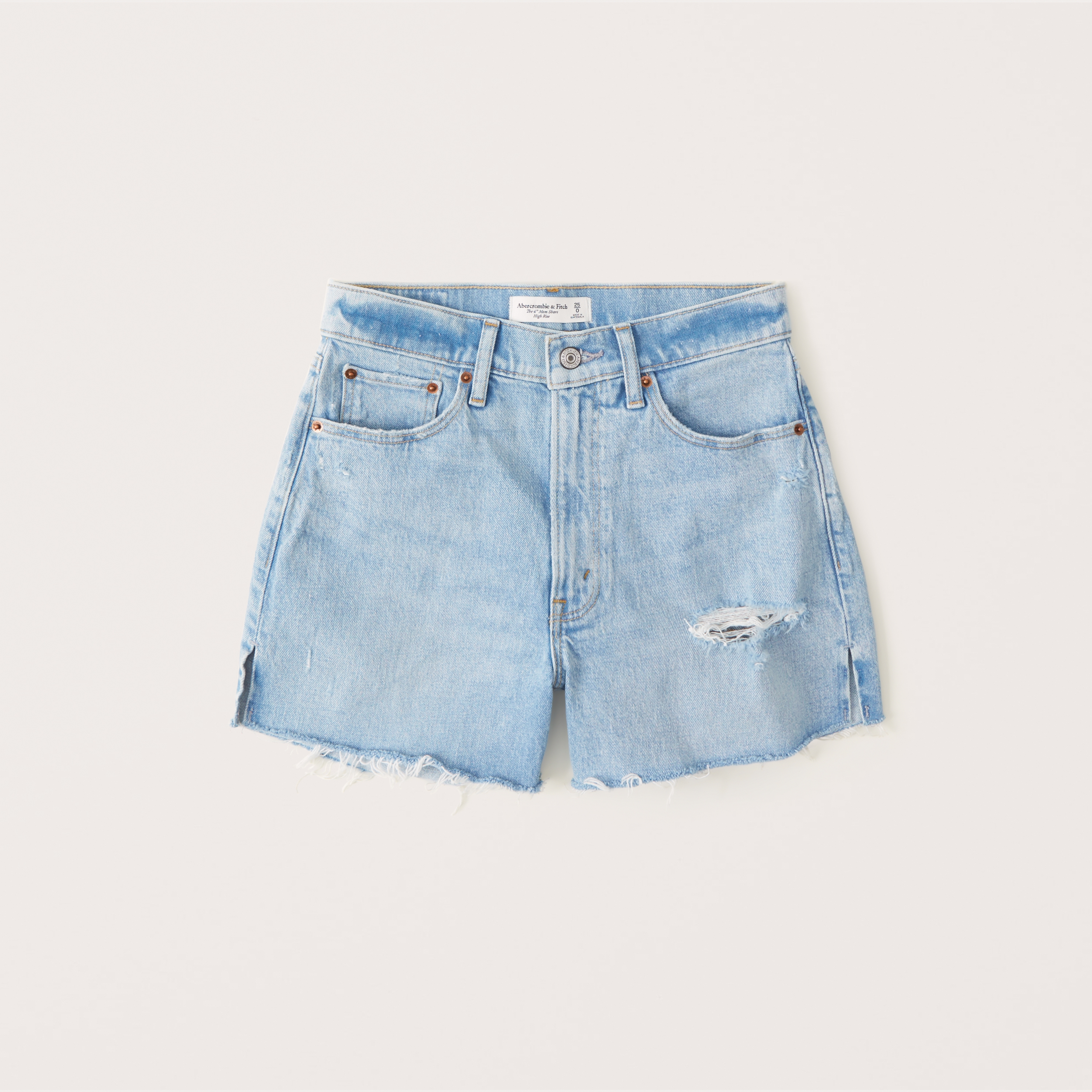 high waisted jean short