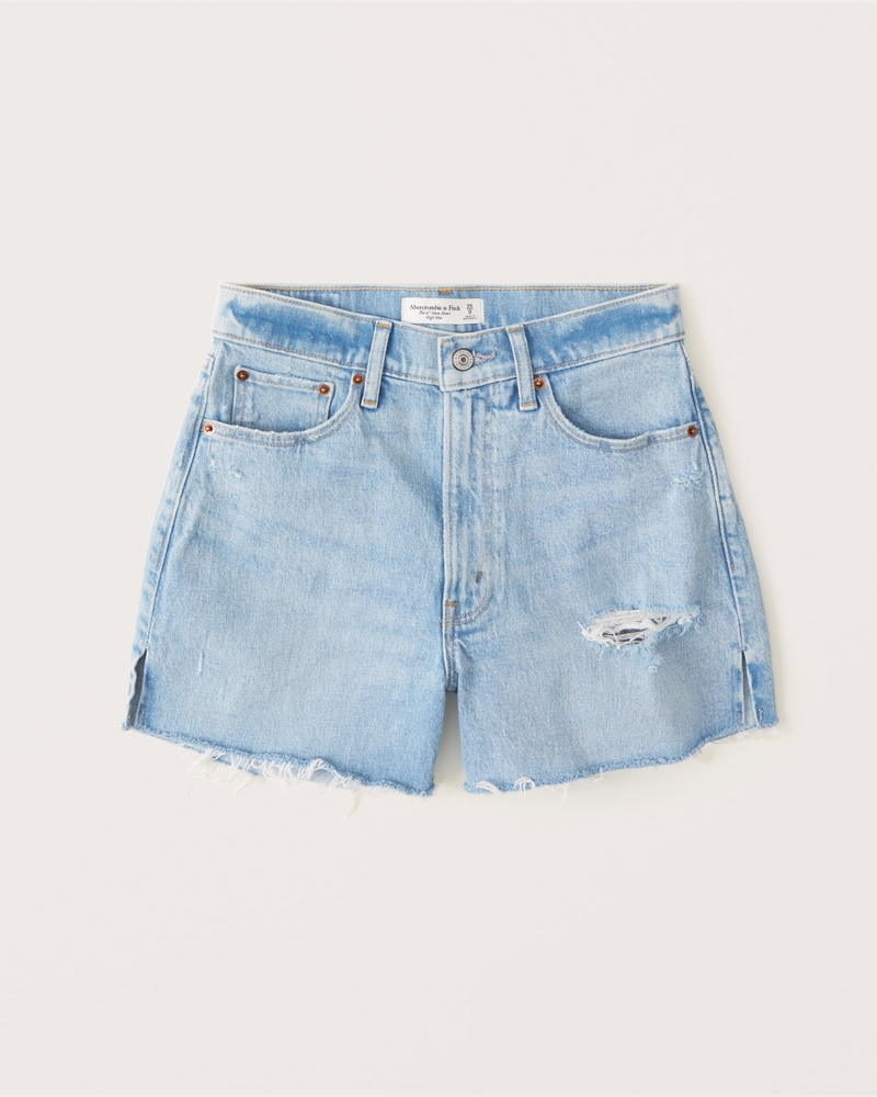Women's Curve Love High Rise 4 Inch Mom Short | Women's Clearance | Abercrombie.com