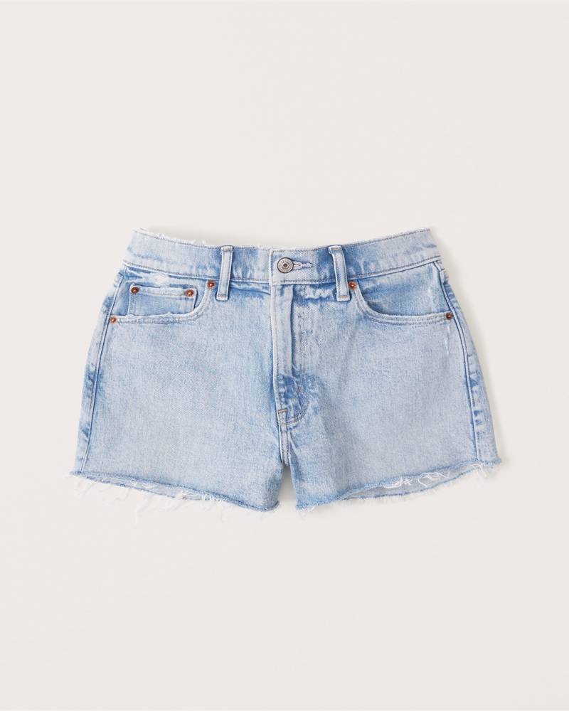 Women's Curve Love Mid Rise Mom Shorts | Women's Clearance ...