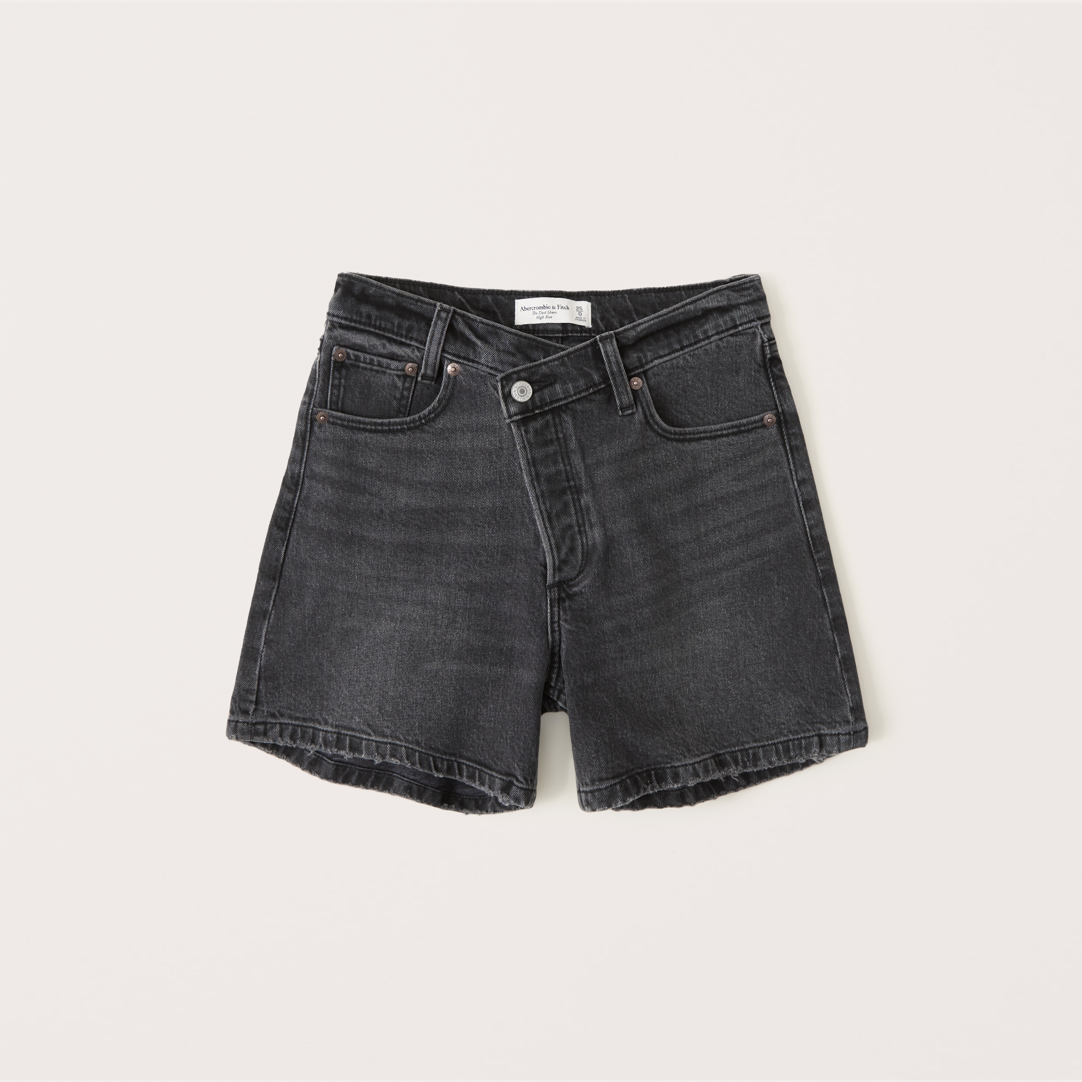 womens denim dad shorts