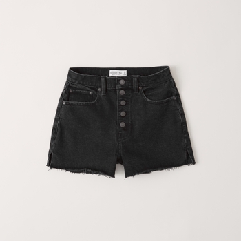 Women's Curve Love High Rise Mom Shorts | Women's Bottoms | Abercrombie.com