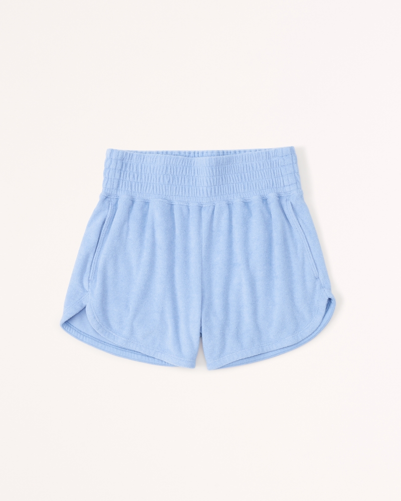 Women's Towel Terry DolphinHem Shorts Women's Clearance