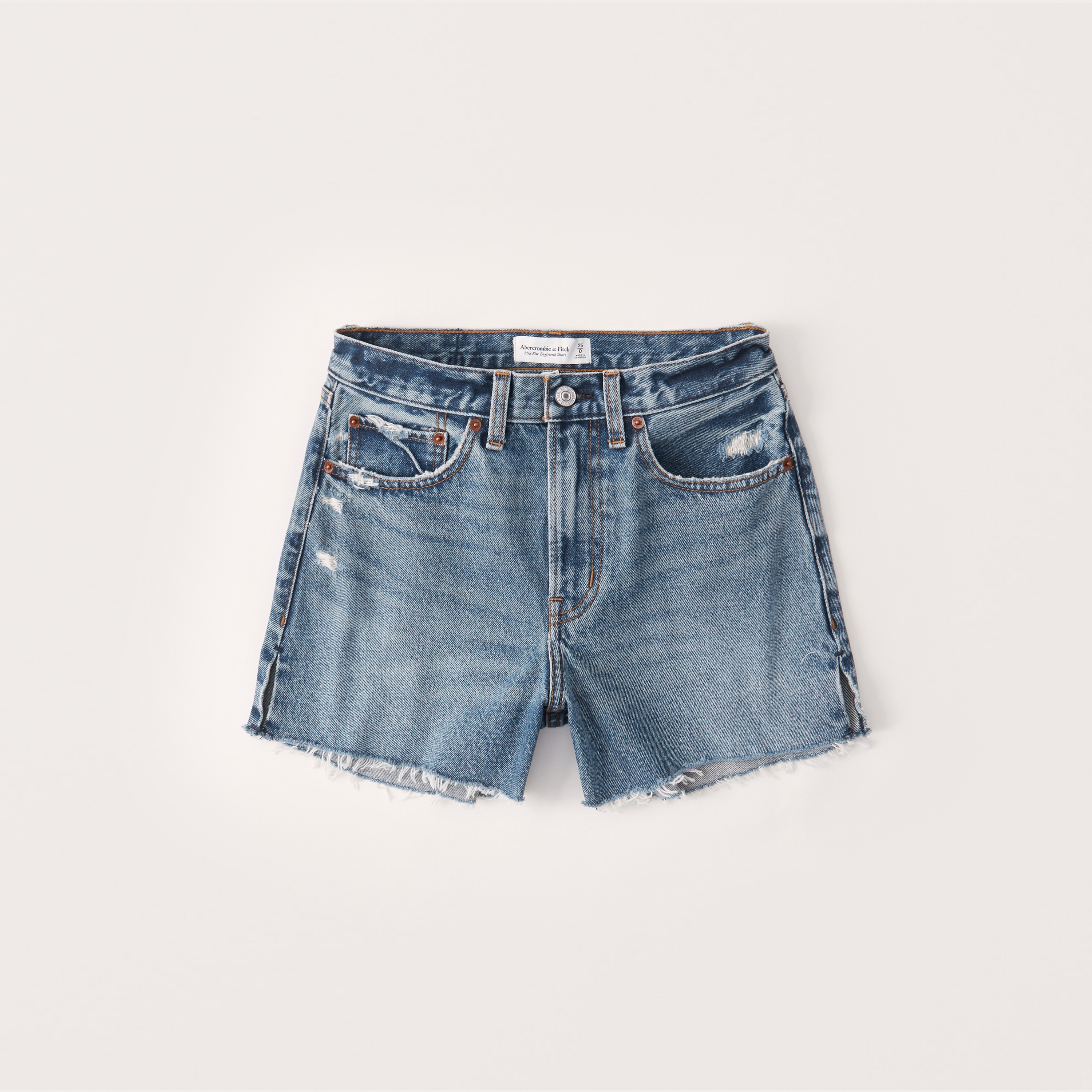 Women's Curve Love Mid Rise Boyfriend Shorts | Women's Sale |  Abercrombie.com