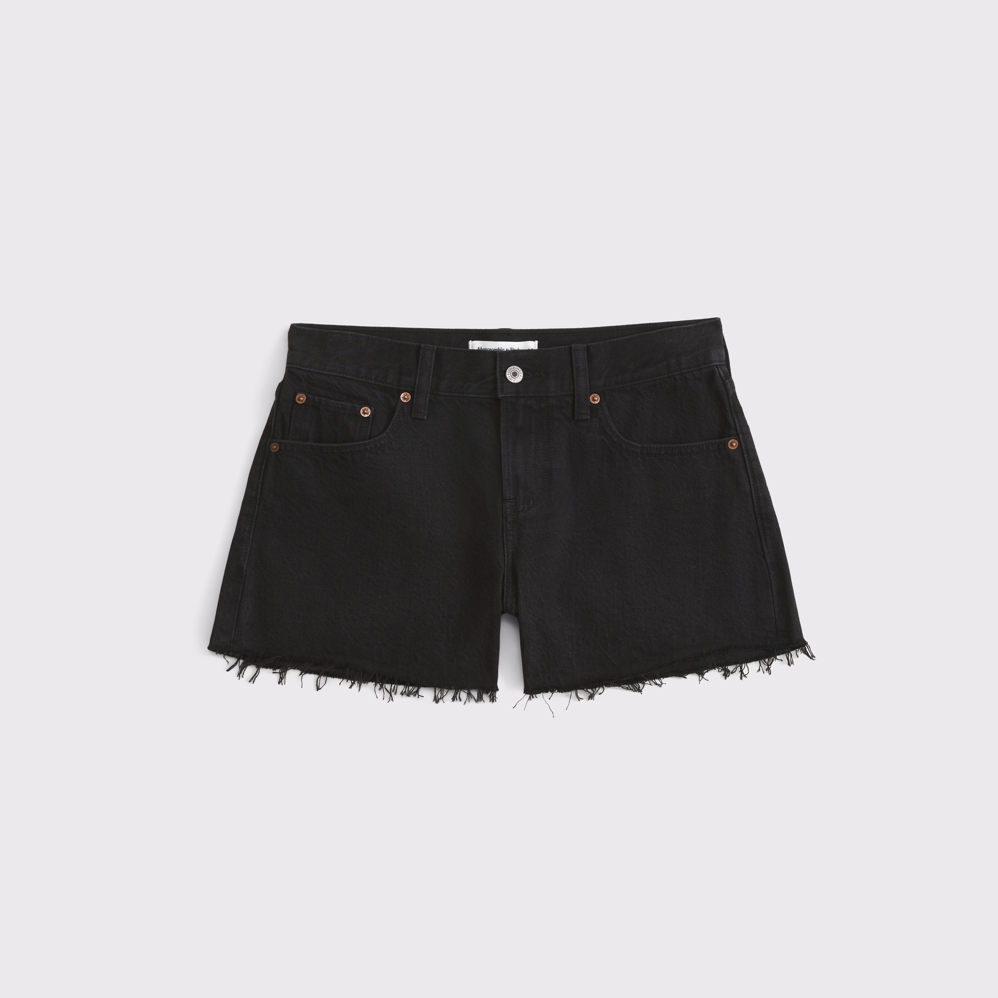 Женские шорты Abercrombie & Fitch Low Rise Ultra Loose Short, цвет: Чёрный — фото 1