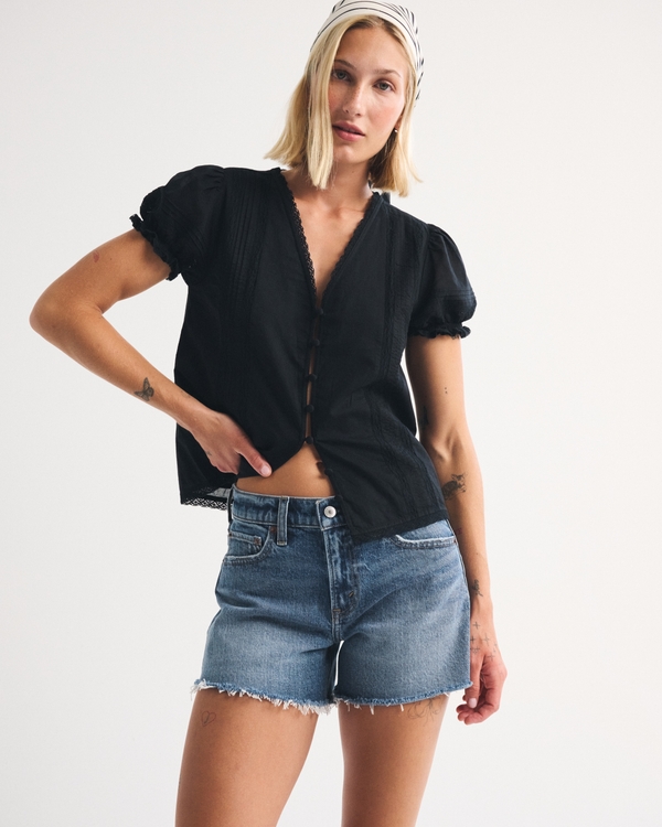 Mid Rise A-Line Short, Medium view 1