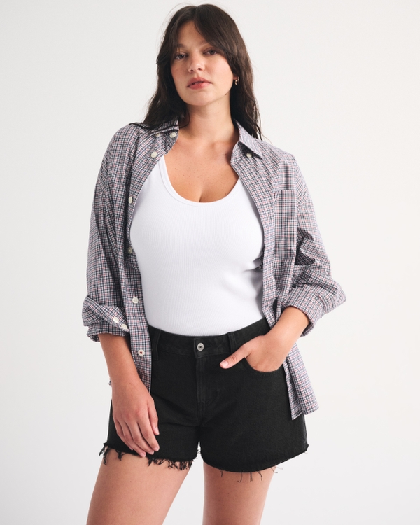 Curve Love Low Rise Ultra Loose Short, Black view 1