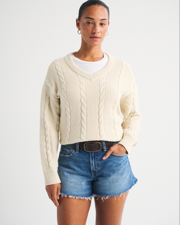 Curve Love Mid Rise A-Line Short, Medium view 1
