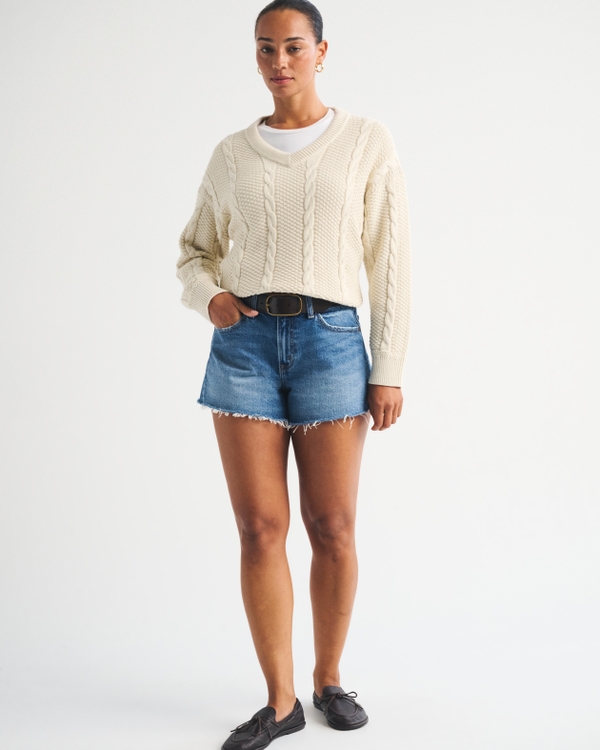 Curve Love Mid Rise A-Line Short, Medium view 2