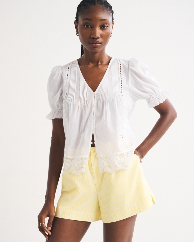 High Rise Poplin Pull-On Short - thumbnail 7
