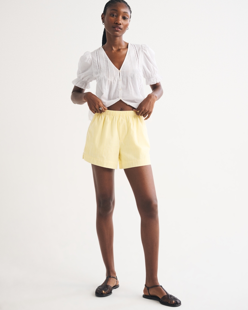 High Rise Poplin Pull-On Short - thumbnail 6