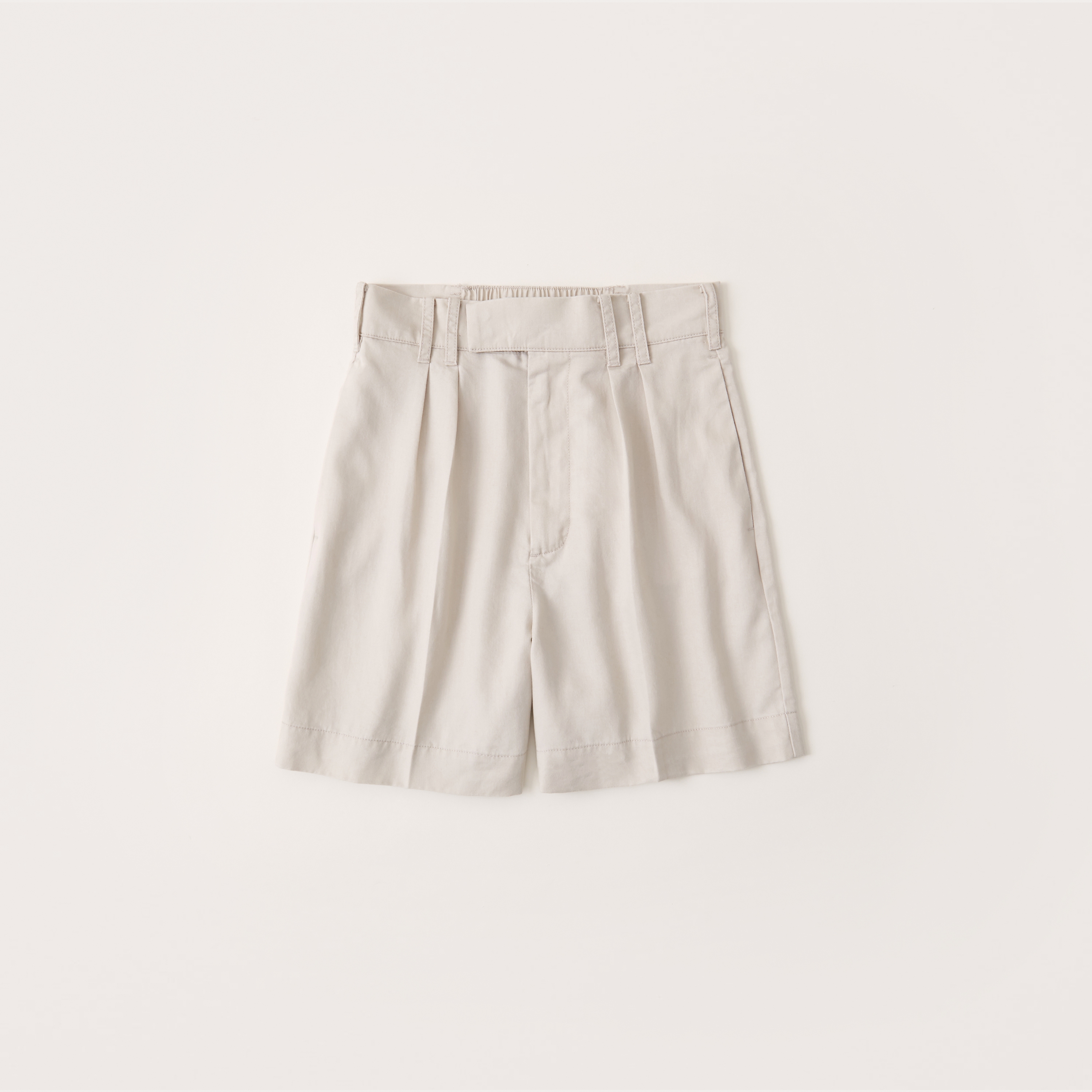 high rise pleated shorts